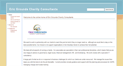 Desktop Screenshot of ericgroundscharityconsultants.co.uk